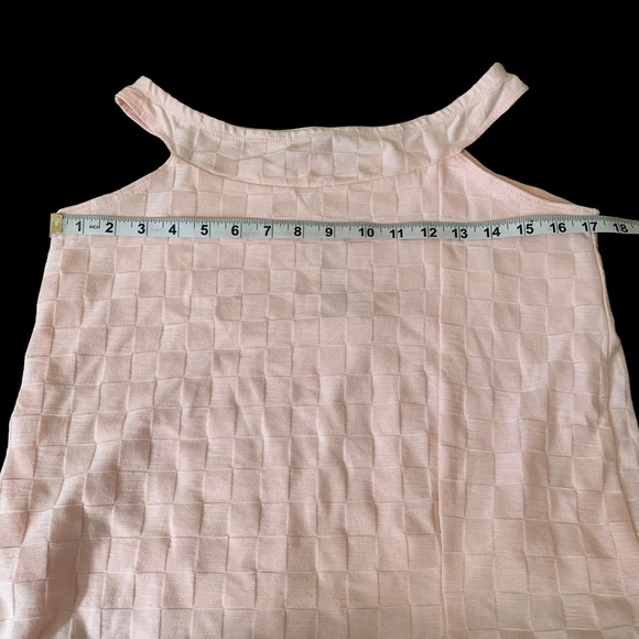 Urban Outfitters NWT Pink Sleeveless Checkered Woven Dress Size Medium Leg Slit - Picture 4 of 8